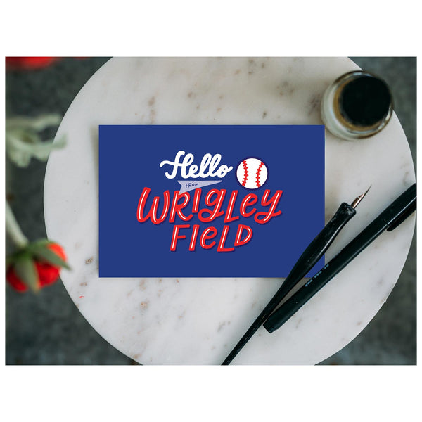 Chicago Cubs Hello Wrigley Postcard