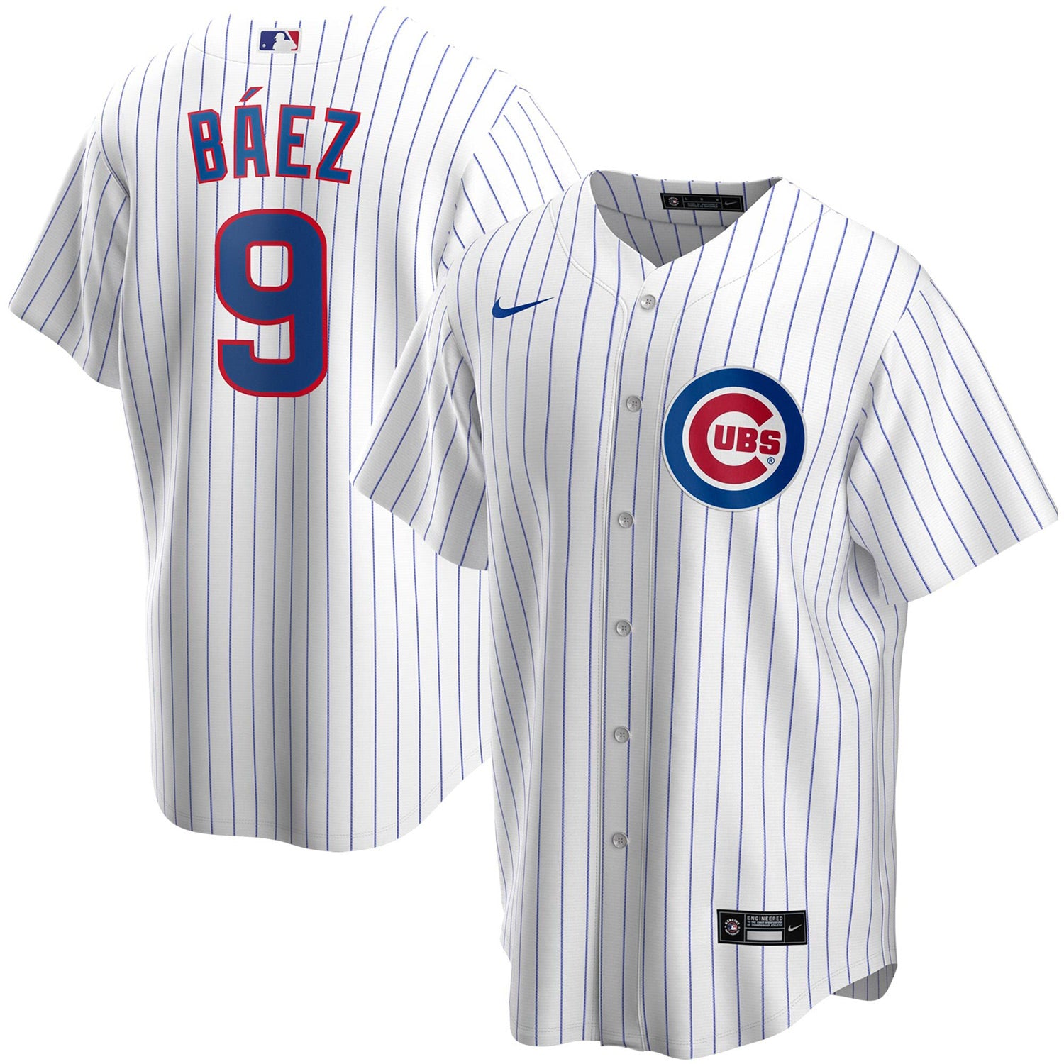 Chicago Cubs Nike Javier Baez Alt Replica Jersey With Authentic Lettering