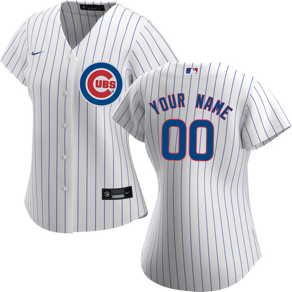 Chicago Cubs Customized Nike Ladies Home Replica Jersey