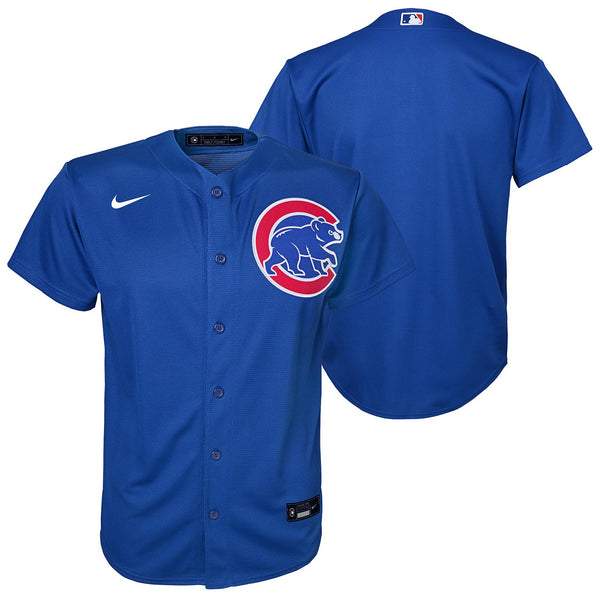 Chicago Cubs Youth Nike Alternate Royal Team Finished Replica Jersey