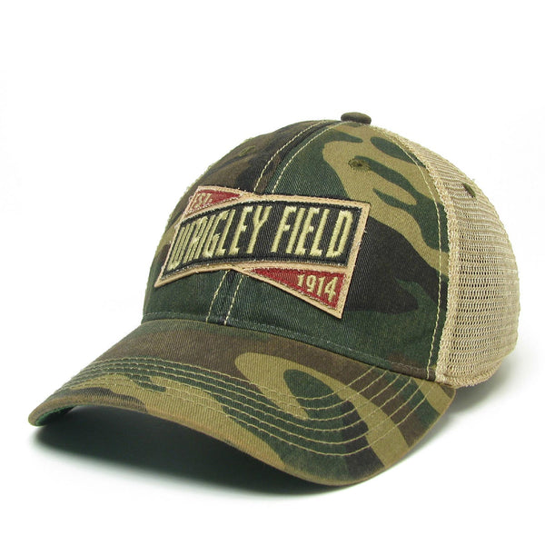 Wrigley Field Est. 1914 Army Camo Adjustable Trucker Cap