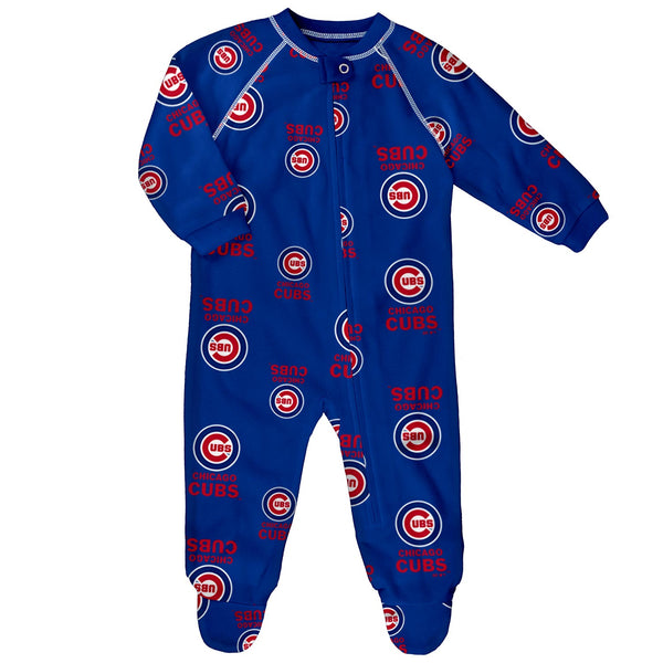 Chicago Cubs Newborn Reglan Zip Up Coverall