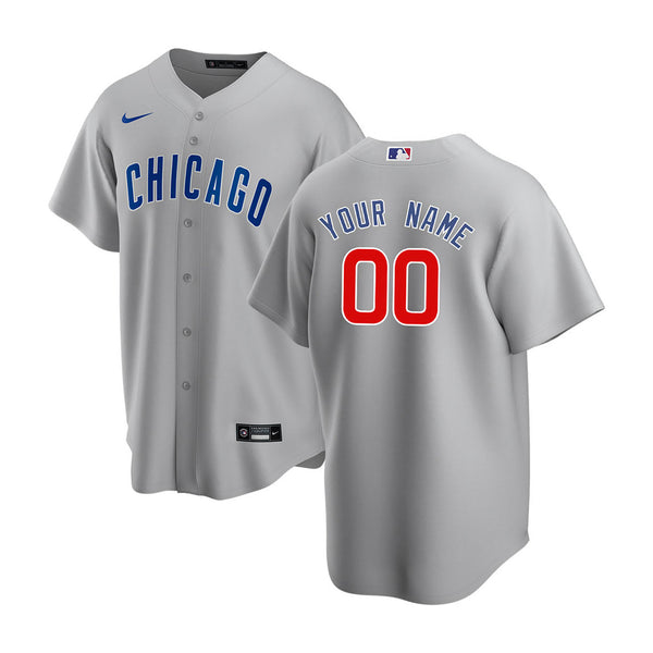 Chicago Cubs Customized Nike Road Replica Jersey XX-Large