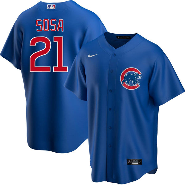 Chicago Cubs Sammy Sosa Nike Alt Replica Jersey With Authentic Lettering