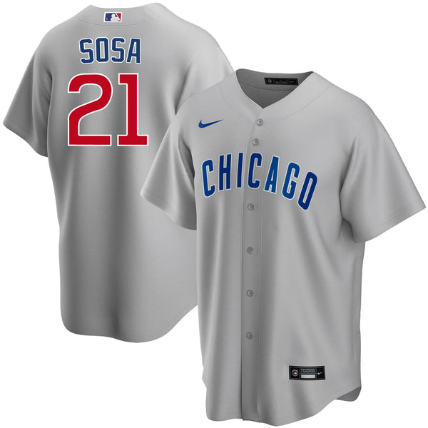 Chicago Cubs Sammy Sosa Nike Road Replica Jersey With Authentic Lettering