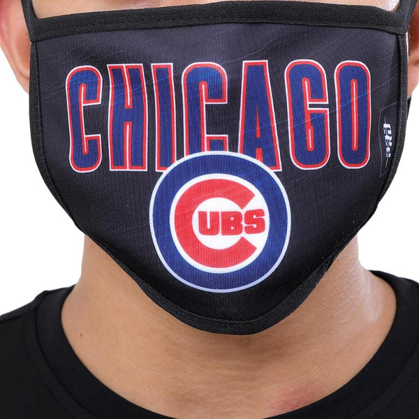 Chicago Cubs 2 Pack Face Masks (Black)