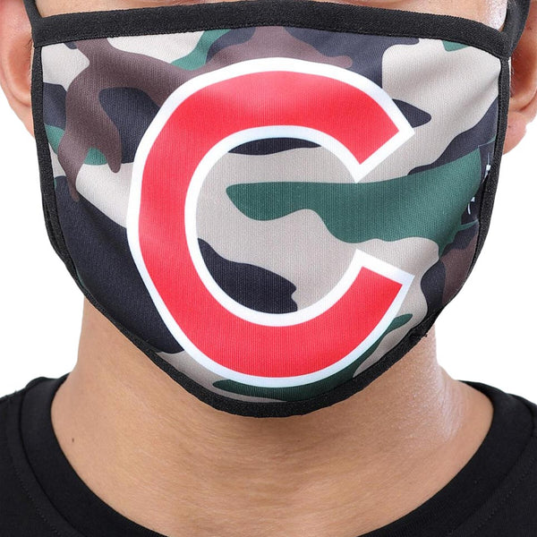 Chicago Cubs 2 Pack Camo Face Masks