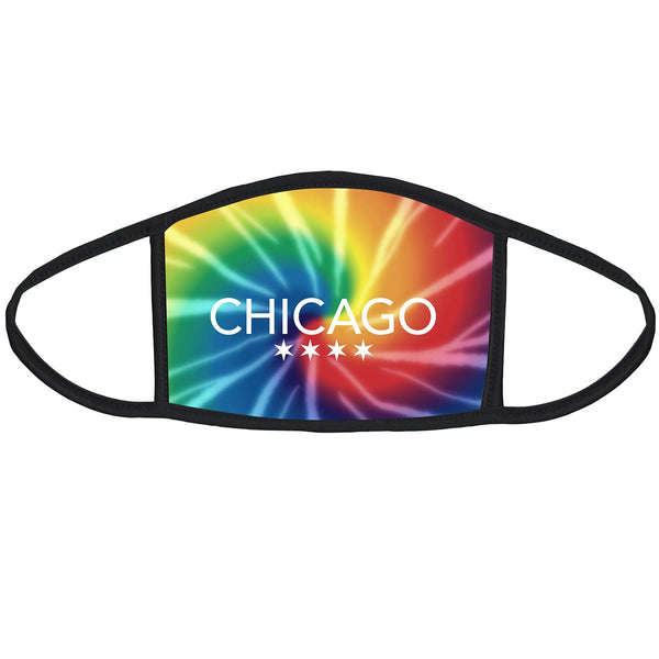 Chicago Tie Dye Face Mask