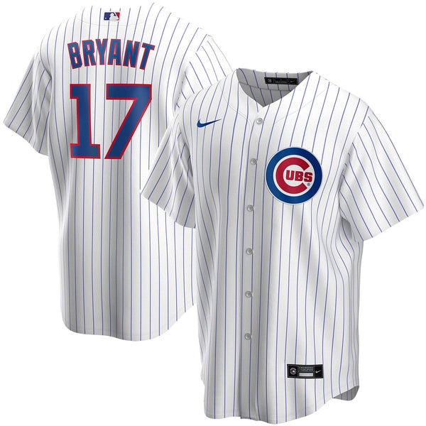 Chicago Cubs Nike Kris Bryant Home Replica Jersey With Authentic Lettering