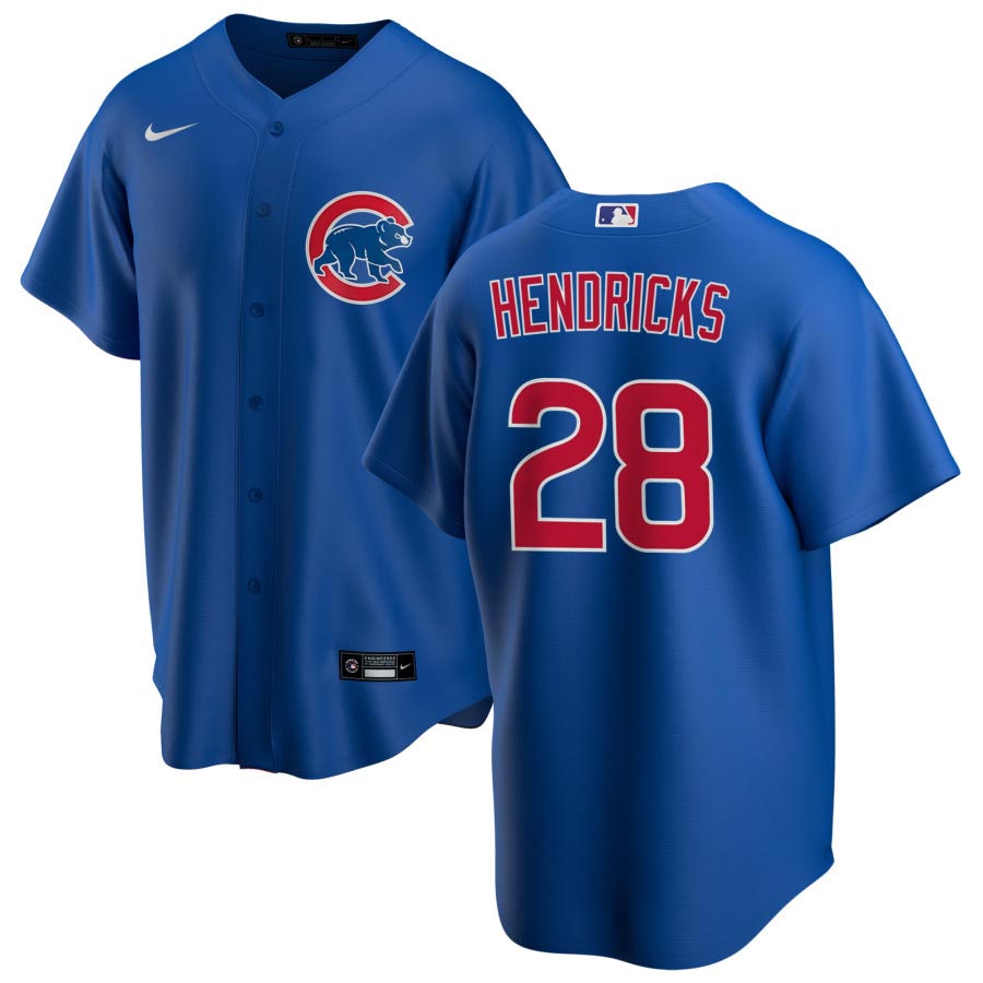 Chicago Cubs Kyle Hendricks Alternate Nike Replica Jersey with Authentic Lettering Medium