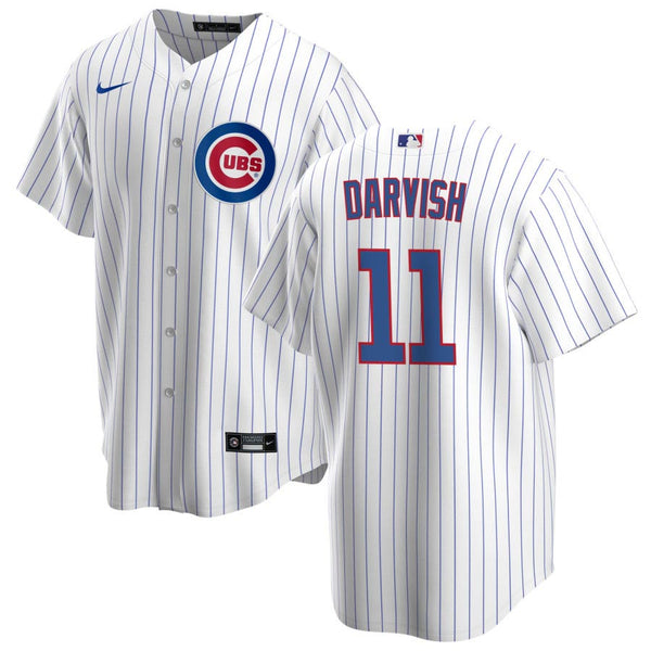 Chicago Cubs Nike Yu Darvish Home Replica Jersey With Authentic Lettering