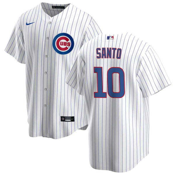 Chicago Cubs Ron Santo Nike Home Replica Jersey with Authentic Lettering X-Large