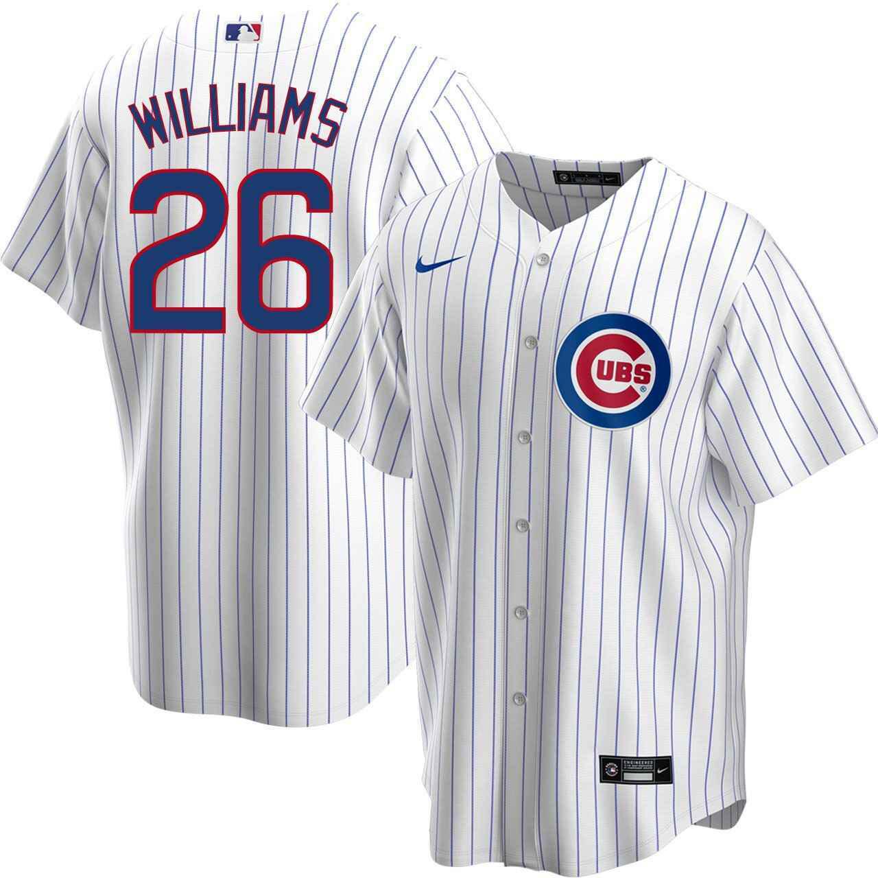 Chicago Cubs Billy Williams Home Nike Replica Jersey With Authentic  Lettering