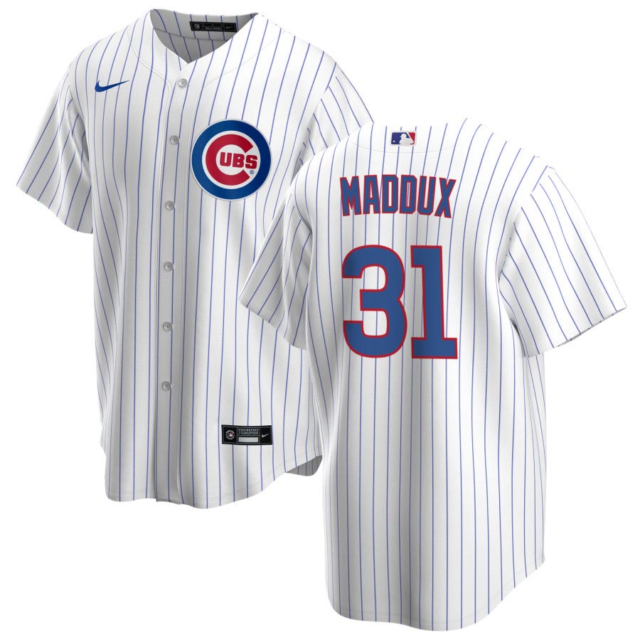 Chicago Cubs Greg Maddux Nike Home Replica Jersey With Authentic Lette –  Wrigleyville Sports