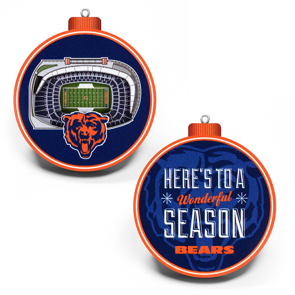 Chicago Bears 3D Stadium Ornament