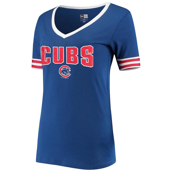 Chicago Cubs Ladies Road Warrior V-Neck T-Shirt