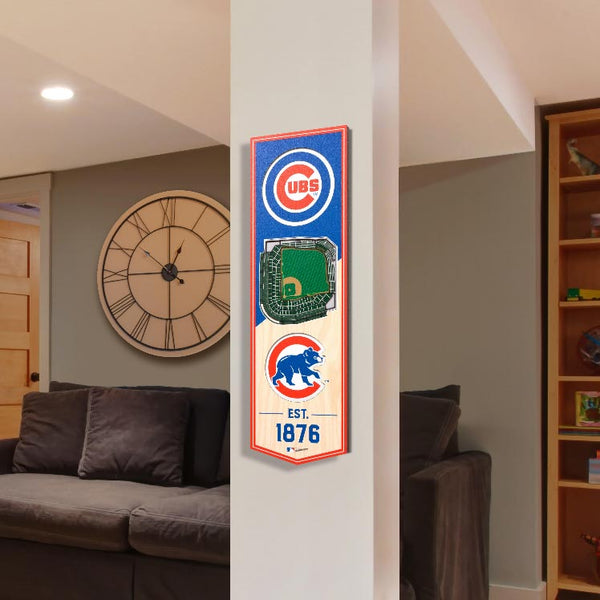 Chicago Cubs 3D Wrigley Field Banner