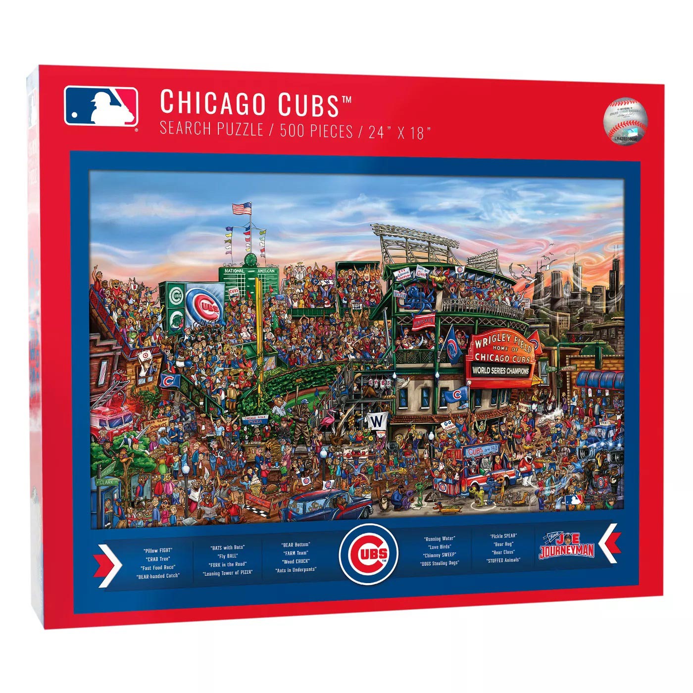 Chicago Cubs Joe Journeyman 500 Piece Puzzle – Wrigleyville Sports