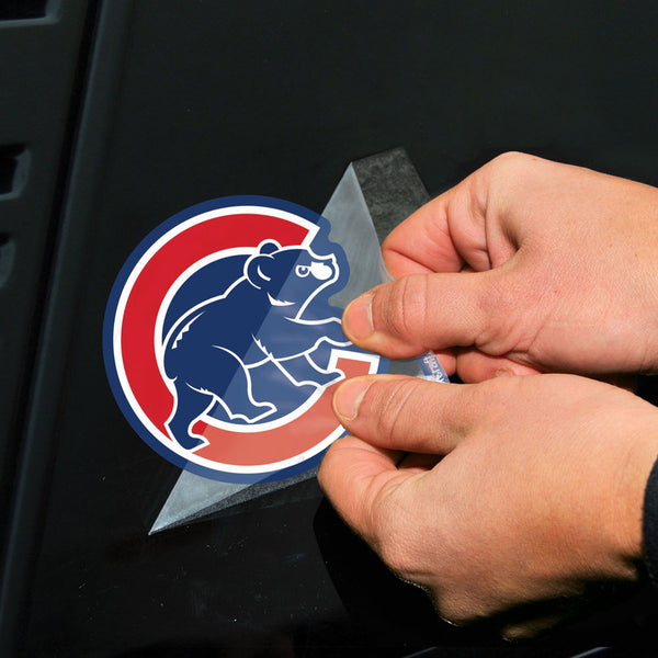 Chicago Cubs Walking Bear 4" x 4" Die-Cut Decal