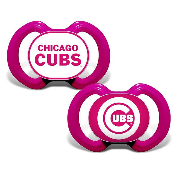 Chicago Cubs 2-Pack Pink Pacifiers