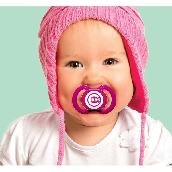 Chicago Cubs 2-Pack Pink Pacifiers