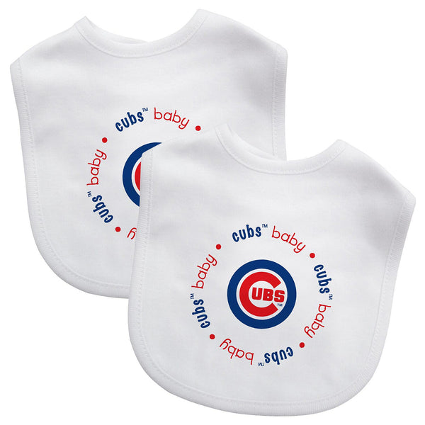 Chicago Cubs 2-Pack White Bibs