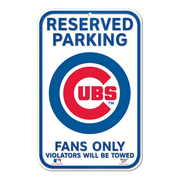 Chicago Cubs  11" X 17" Plastic Sign
