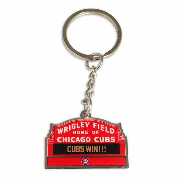 Chicago Cubs Wrigley Field Marquee Metal Keychain