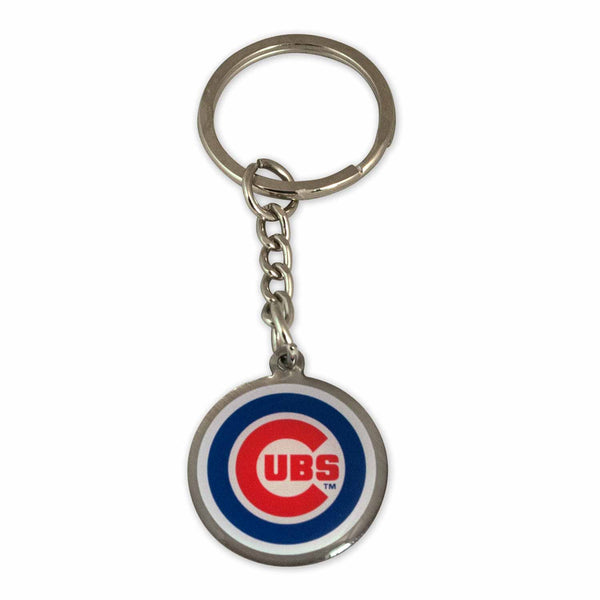 Chicago Cubs Bullseye Metal Keychain