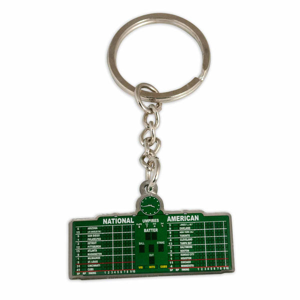 Chicago Cubs Wrigley Field Scoreboard Metal Keychain