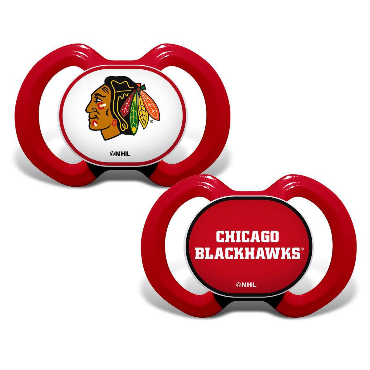 Chicago Blackhawks 2-Pack Pacifiers – Wrigleyville Sports