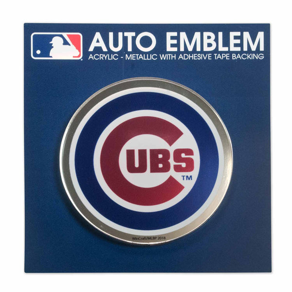 Chicago Cubs Acrylic Auto Emblem