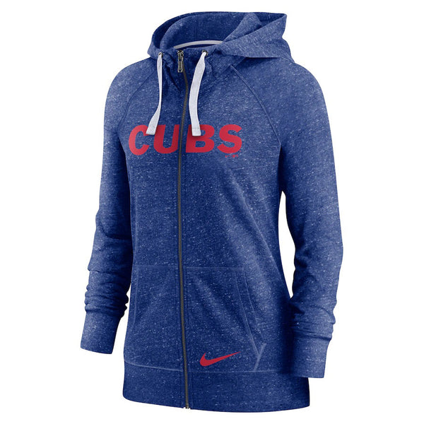 Chicago Cubs Nike Women's Wordmark Full-Zip Hooded Sweatshirt