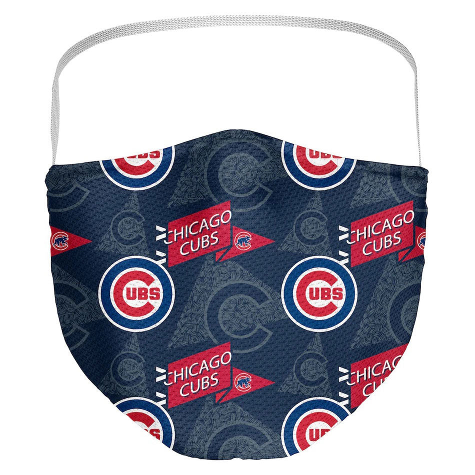 Chicago Cubs Pennant Face Mask Wrigleyville Sports