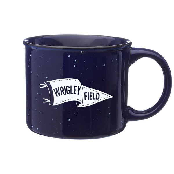 Wrigley Field Pennant Navy Campfire Mug