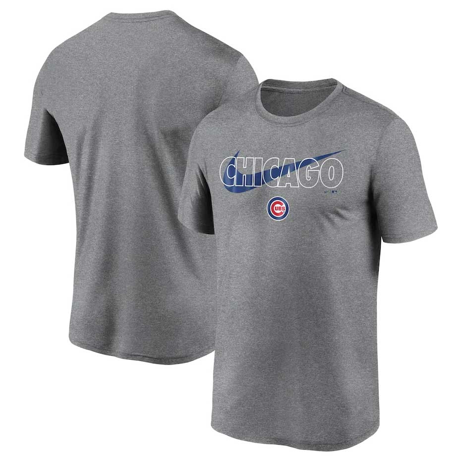 Chicago Cubs Gray City Swoosh Legend T-Shirt – Wrigleyville Sports