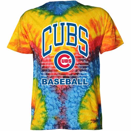 Chicago Cubs Baseball Tie Dye T-Shirt