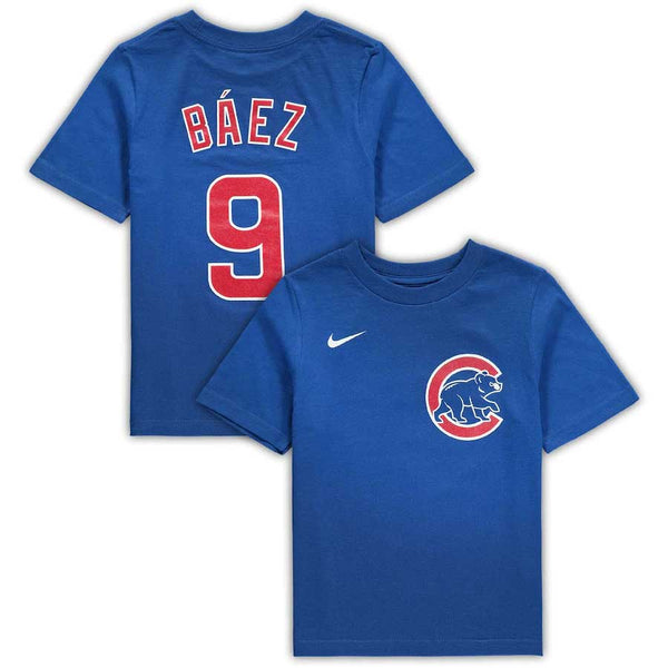 Chicago Cubs Javier Baez Preschool Nike Team Name & Number T-Shirt