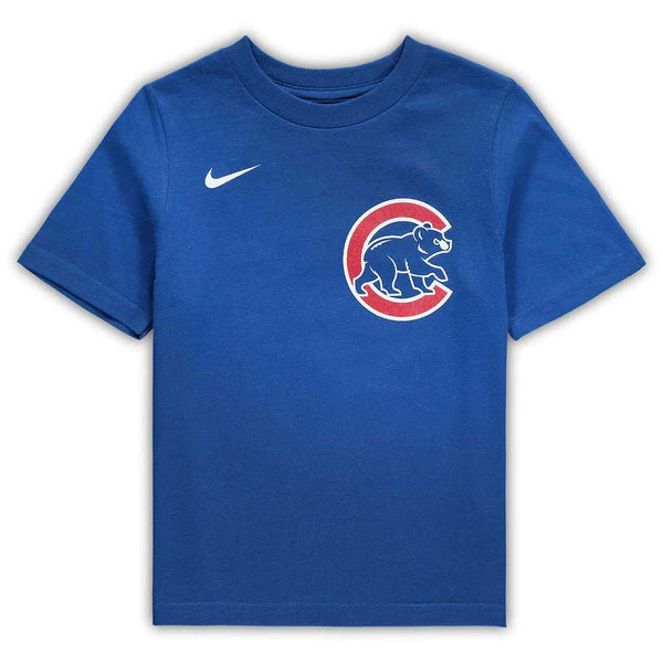 Chicago Cubs Javier Baez Preschool Nike Team Name & Number T-Shirt