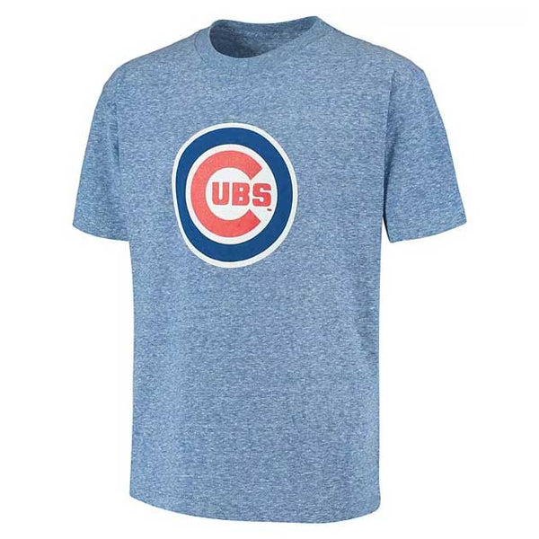 Chicago Cubs Youth Bullseye Snow Heather Tee