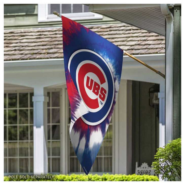 Chicago Cubs Tie Dye Vertical Flag
