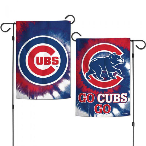 Chicago Cubs Tie Dye Garden Flag