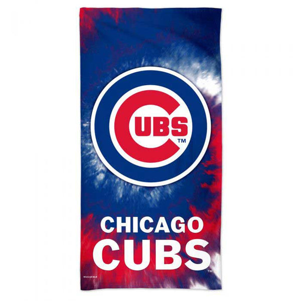 Chicago Cubs Tie Dye Beach Towel