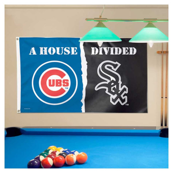 Chicago Cubs/White Sox House Divided 3' X 5' Flag