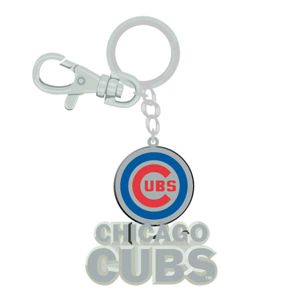 Chicago Cubs Zamac Stacked Keychain