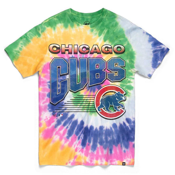 Chicago Cubs Vintage Vortex Tie Die T-Shirt