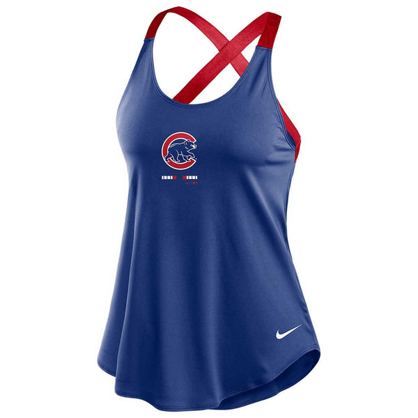 Chicago Cubs Ladies Nike Legacy Dri-FIT Elastika Tank Top