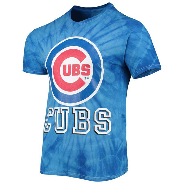 Chicago Cubs Royal Bullseye Tie Dye T-Shirt