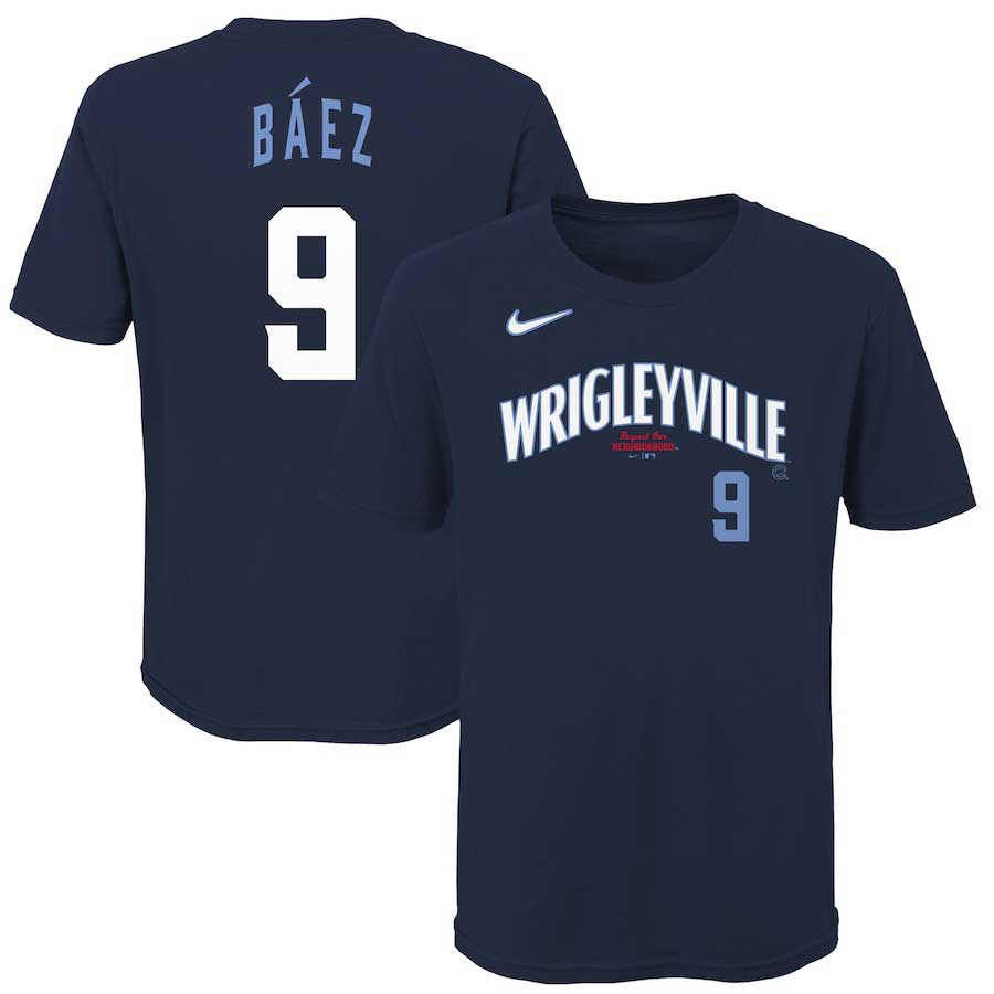 Chicago Cubs Javier Baez Youth City Connect Name & Number T-Shirt –  Wrigleyville Sports