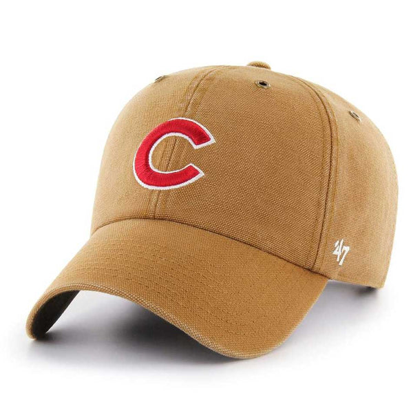 Chicago Cubs Carhartt Brown Clean Up Adjustable Cap
